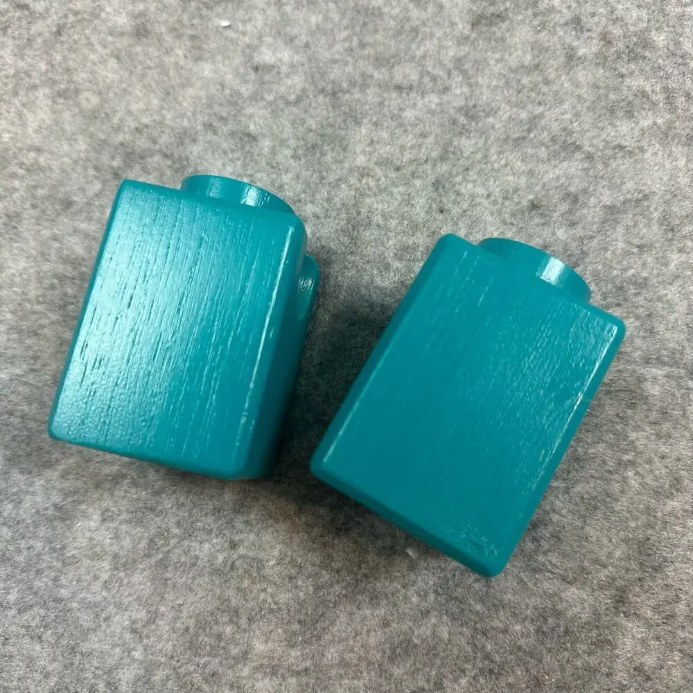 Hape Quadrilla Marble Run Replacement Pieces 2 Teal Tower Blocks Chute Parts
